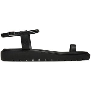 Calvin Klein Jeans Sandále Rope Toe Post Sandal Lth Mg YW0YW01893 Čierna Ženy Calvin Klein Jeans Sandále Rope Toe Post Sandal Lth Mg YW0YW01893 Čierna Ženy