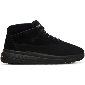 Tommy Hilfiger Šnurovacia obuv Hilfiger W Nbk Sde Hybrid Boot FM0FM05609 Čierna Muži Tommy Hilfiger Šnurovacia obuv Hilfiger W Nbk Sde Hybrid Boot FM0FM05609 Čierna Muži