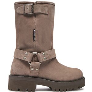 Tommy Jeans Členková obuv Tjw Urban Biker Boot Suede EN0EN02729 Sivá Ženy Tommy Jeans Členková obuv Tjw Urban Biker Boot Suede EN0EN02729 Sivá Ženy