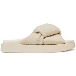 Inuikii Šľapky Oversized Linken Knot-147 1028 Écru Ženy Inuikii Šľapky Oversized Linken Knot-147 1028 Écru Ženy