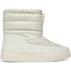Calvin Klein Snehule Vulc Flatf Snowboot Nylon Mix Mg YW0YW01977 Biela Ženy Calvin Klein Snehule Vulc Flatf Snowboot Nylon Mix Mg YW0YW01977 Biela Ženy