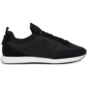 Calvin Klein Jeans Sneakersy Retro Runner Sock Laceup Mix YM0YM01414 Čierna Muži Calvin Klein Jeans Sneakersy Retro Runner Sock Laceup Mix YM0YM01414 Čierna Muži
