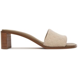 Calvin Klein Šľapky Block Heel Sandal Aop HW0HW03016 Béžová Ženy Calvin Klein Šľapky Block Heel Sandal Aop HW0HW03016 Béžová Ženy