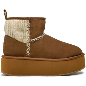 EMU Australia Snehule Stinger Knit Flatform W13143 Béžová Ženy EMU Australia Snehule Stinger Knit Flatform W13143 Béžová Ženy
