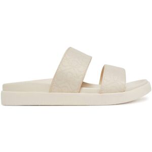 Calvin Klein Šľapky Flat Slide Jacq HW0HW02486 Écru Ženy Calvin Klein Šľapky Flat Slide Jacq HW0HW02486 Écru Ženy