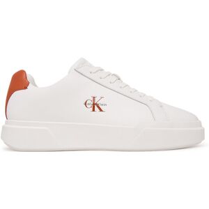 Calvin Klein Sneakersy Chunky Cupsole Laceup Lth YM0YM01344 Biela Muži Calvin Klein Sneakersy Chunky Cupsole Laceup Lth YM0YM01344 Biela Muži