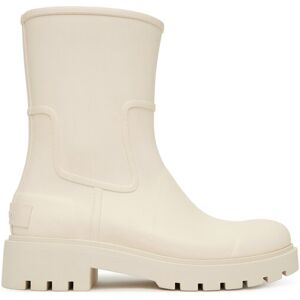 Calvin Klein Jeans Gumáky Mid Rainboot Rubber YW0YW02004 Écru Ženy Calvin Klein Jeans Gumáky Mid Rainboot Rubber YW0YW02004 Écru Ženy