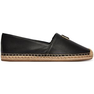 Tommy Hilfiger Espadrilky Th Logo Leather Espadrille FW0FW09246 Čierna Ženy Tommy Hilfiger Espadrilky Th Logo Leather Espadrille FW0FW09246 Čierna Ženy