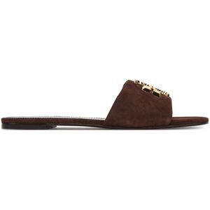 Tory Burch Šľapky Eleanor Slide 174839 Hnedá Ženy Tory Burch Šľapky Eleanor Slide 174839 Hnedá Ženy
