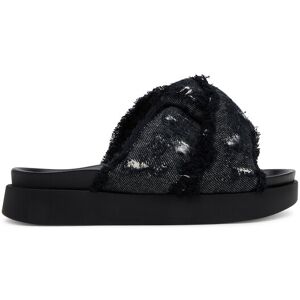 Inuikii Šľapky Soft Crossed Jeans 70104-143 Čierna Ženy Inuikii Šľapky Soft Crossed Jeans 70104-143 Čierna Ženy