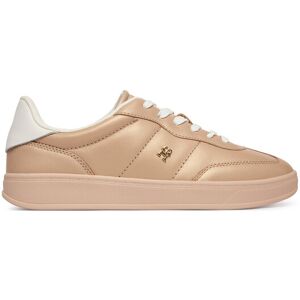 Tommy Hilfiger Sneakersy Th Heritage Shiny Sneaker FW0FW09179 Béžová Ženy Tommy Hilfiger Sneakersy Th Heritage Shiny Sneaker FW0FW09179 Béžová Ženy