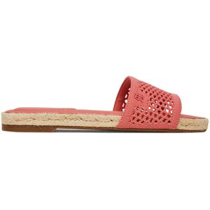 Tommy Hilfiger Espadrilky Knit Mesh Espadrille Flat Sandal FW0FW08744 Koralová Ženy Tommy Hilfiger Espadrilky Knit Mesh Espadrille Flat Sandal FW0FW08744 Koralová Ženy