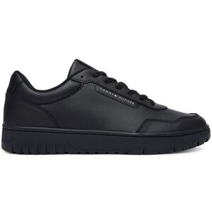 Tommy Hilfiger Sneakersy Th Basket Core Leather FM0FM05927 Čierna Muži Tommy Hilfiger Sneakersy Th Basket Core Leather FM0FM05927 Čierna Muži