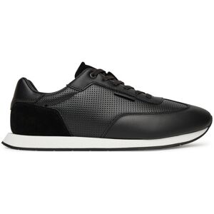 Calvin Klein Sneakersy Low Prof Runn Laceup Perf Lth HM0HM01871 Čierna Muži Calvin Klein Sneakersy Low Prof Runn Laceup Perf Lth HM0HM01871 Čierna Muži