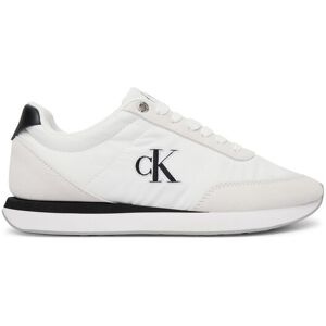 Calvin Klein Sneakersy Retro Runner Ess Mix Mat Wmn YW0YW01990 Biela Ženy Calvin Klein Sneakersy Retro Runner Ess Mix Mat Wmn YW0YW01990 Biela Ženy