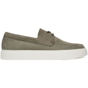 Calvin Klein Poltopánky Hybrid Lace Up Boat Nu HM0HM01892 Sivá Muži Calvin Klein Poltopánky Hybrid Lace Up Boat Nu HM0HM01892 Sivá Muži