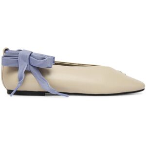 Tommy Jeans Baleríny Tjw Ballerina With Laces EN0EN02939 Écru Ženy Tommy Jeans Baleríny Tjw Ballerina With Laces EN0EN02939 Écru Ženy