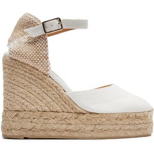 Castañer Espadrilky Carol/8Ed/001 020975 Biela Ženy Castañer Espadrilky Carol/8Ed/001 020975 Biela Ženy
