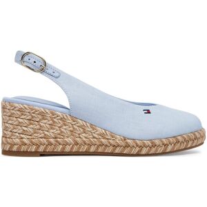 Tommy Hilfiger Espadrilky Hemp Slingback Wedge Espadrilles FW0FW09472 Svetlo modrá Ženy Tommy Hilfiger Espadrilky Hemp Slingback Wedge Espadrilles FW0FW09472 Svetlo modrá Ženy