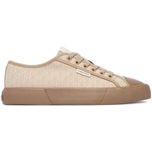 Calvin Klein Plátenky Vulc Low Laceup Aop Canvas HW0HW03142 Béžová Ženy Calvin Klein Plátenky Vulc Low Laceup Aop Canvas HW0HW03142 Béžová Ženy