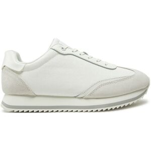 Calvin Klein Sneakersy Runner Lace Up - Mono Mix HW0HW02294 Biela Ženy Calvin Klein Sneakersy Runner Lace Up - Mono Mix HW0HW02294 Biela Ženy