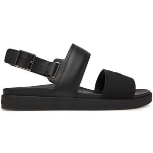 Calvin Klein Sandále Back Strap W/ Buckle Logo HM0HM01742 Čierna Muži Calvin Klein Sandále Back Strap W/ Buckle Logo HM0HM01742 Čierna Muži