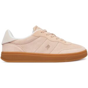 Tommy Hilfiger Sneakersy Th Monogram Plaque Suede Trainers FW0FW09180 Ružová Ženy Tommy Hilfiger Sneakersy Th Monogram Plaque Suede Trainers FW0FW09180 Ružová Ženy
