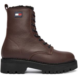 Tommy Jeans Outdoorová obuv Tjw Urban Laceup Boot Wl EN0EN02906 Hnedá Ženy Tommy Jeans Outdoorová obuv Tjw Urban Laceup Boot Wl EN0EN02906 Hnedá Ženy