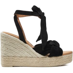 Manebi Espadrilky Hamptons Wedge Espadrilles With Knot K 1.0 WS Čierna Ženy Manebi Espadrilky Hamptons Wedge Espadrilles With Knot K 1.0 WS Čierna Ženy