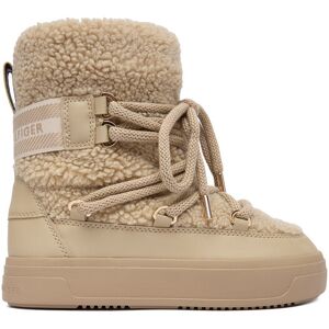 Tommy Hilfiger Snehule Faux Shearling Snowboot FW0FW08788 Écru Ženy Tommy Hilfiger Snehule Faux Shearling Snowboot FW0FW08788 Écru Ženy