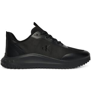 Calvin Klein Sneakersy Eva Runner Lace Up Mat Mix YM0YM01442 Čierna Muži Calvin Klein Sneakersy Eva Runner Lace Up Mat Mix YM0YM01442 Čierna Muži