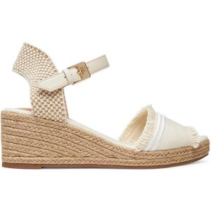 Tommy Hilfiger Espadrilky Fringe Canvas Medium Wedge FW0FW08879 Béžová Ženy Tommy Hilfiger Espadrilky Fringe Canvas Medium Wedge FW0FW08879 Béžová Ženy