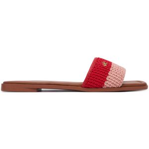 Tommy Hilfiger Šľapky Th Flat FW0FW09513 Červená Ženy Tommy Hilfiger Šľapky Th Flat FW0FW09513 Červená Ženy