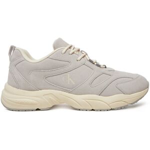 Calvin Klein Jeans Sneakersy Retro Tennis Low Mg Mix Media YM0YM01171 Sivá Muži Calvin Klein Jeans Sneakersy Retro Tennis Low Mg Mix Media YM0YM01171 Sivá Muži