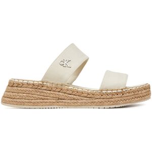 Calvin Klein Jeans Espadrilky Sporty Rope Mg Lth Webbing YW0YW01704 Béžová Ženy Calvin Klein Jeans Espadrilky Sporty Rope Mg Lth Webbing YW0YW01704 Béžová Ženy