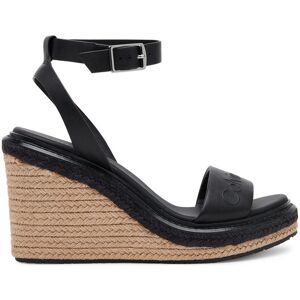 Calvin Klein Espadrilky Wedge Sandal 70 - He HW0HW02376 Čierna Ženy Calvin Klein Espadrilky Wedge Sandal 70 - He HW0HW02376 Čierna Ženy