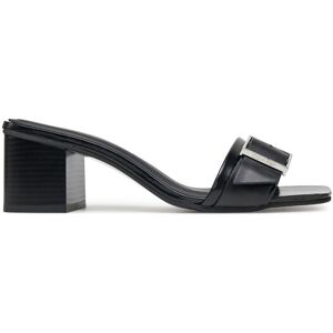 Calvin Klein Šľapky Heel Mule 50 W/Buckle - Lth HW0HW02478 Čierna Ženy Calvin Klein Šľapky Heel Mule 50 W/Buckle - Lth HW0HW02478 Čierna Ženy