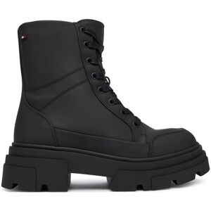 Tommy Hilfiger Šnurovacia obuv Tommytech Water Repellent Laceup FW0FW09161 Čierna Ženy Tommy Hilfiger Šnurovacia obuv Tommytech Water Repellent Laceup FW0FW09161 Čierna Ženy