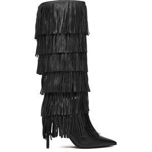 Steve Madden Čižmy Wanderlust SM11004766 Čierna Ženy Steve Madden Čižmy Wanderlust SM11004766 Čierna Ženy