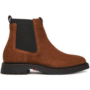 Tommy Hilfiger Členková obuv s elastickým prvkom Comfort Lwt FM0FM05592 Hnedá Muži Tommy Hilfiger Členková obuv s elastickým prvkom Comfort Lwt FM0FM05592 Hnedá Muži