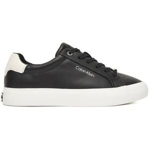 Calvin Klein Sneakersy Vulc Lace Up Lth/Moire Bt HW0HW02747 Čierna Ženy Calvin Klein Sneakersy Vulc Lace Up Lth/Moire Bt HW0HW02747 Čierna Ženy