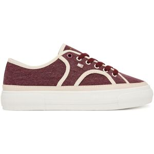 Tommy Hilfiger Tenisky Platform Vulc Sneaker Piping FW0FW09394 Bordová Ženy Tommy Hilfiger Tenisky Platform Vulc Sneaker Piping FW0FW09394 Bordová Ženy