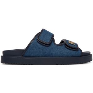 Tommy Hilfiger Šľapky Double Strap Denim Sandal FW0FW09123 Modrá Ženy Tommy Hilfiger Šľapky Double Strap Denim Sandal FW0FW09123 Modrá Ženy