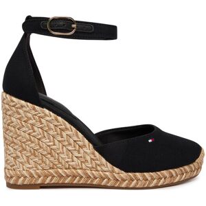 Tommy Hilfiger Espadrilky Flag High Wedge Espad Closed Toe FW0FW09225 Čierna Ženy Tommy Hilfiger Espadrilky Flag High Wedge Espad Closed Toe FW0FW09225 Čierna Ženy