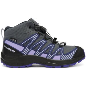 Salomon Trekingová obuv Xa Pro V8 Mid Waterproof L47857300 Sivá Deti Salomon Trekingová obuv Xa Pro V8 Mid Waterproof L47857300 Sivá Deti