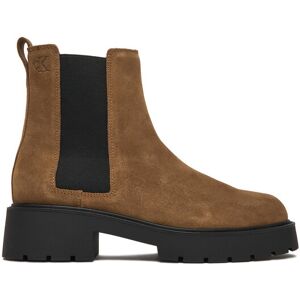 Calvin Klein Jeans Členková obuv s elastickým prvkom Chunky YW0YW02071 Béžová Ženy Calvin Klein Jeans Členková obuv s elastickým prvkom Chunky YW0YW02071 Béžová Ženy