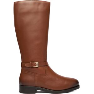 Tommy Hilfiger Čižmy Th Buckle Riding Lthr Long Boot FW0FW08873 Hnedá Ženy Tommy Hilfiger Čižmy Th Buckle Riding Lthr Long Boot FW0FW08873 Hnedá Ženy