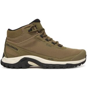 Salomon Trekingová obuv Shelter Waterproof L47974000 Kaki Muži Salomon Trekingová obuv Shelter Waterproof L47974000 Kaki Muži