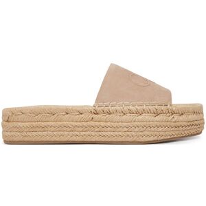 Calvin Klein Espadrilky Flatf Espa Mule Nub Mg HW0HW02890 Béžová Ženy Calvin Klein Espadrilky Flatf Espa Mule Nub Mg HW0HW02890 Béžová Ženy