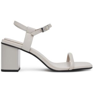 Calvin Klein Sandále Block Heel Sandal 75 Lth HW0HW02650 Sivá Ženy Calvin Klein Sandále Block Heel Sandal 75 Lth HW0HW02650 Sivá Ženy
